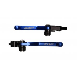 ZAP Kupplung.-Bremshebel Set Flexs passt an KTM SX EXC 125 200 SXF 450 Husaberg bis 13 blau