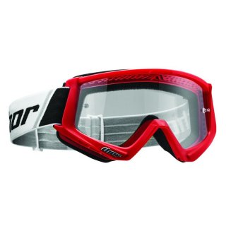 Thor Combat Goggles Motocross Brille rot/schwarz