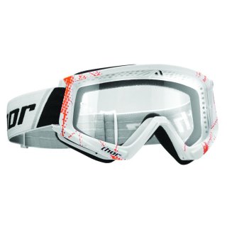Thor Combat Web Goggles Motocross Brille orange/wei