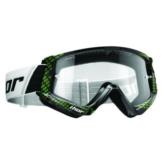 THOR Combat Cap Goggles Motocross Brille schwarz/grn