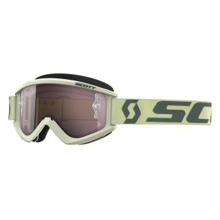 SCOTT Recoil XI Goggles silver chrome works Motocross Enduro Brille beige/braun
