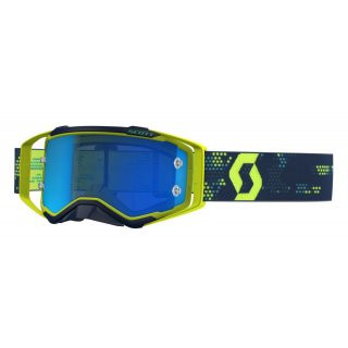 Scott Prospect Goggles electric blue chrome works Motocross Enduro Brille gelb/blau