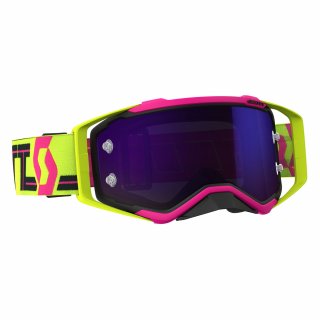 Scott Prospect Goggles purple chrome works Motocross Enduro Brille pink/gelb
