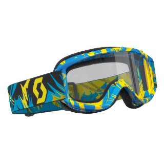 Scott 89SI Junior Strobe Goggle Kinder Motocross Brille blau/gelb/klar