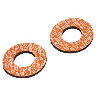 Renthal Neopren Griff Grip Donuts orange/wei