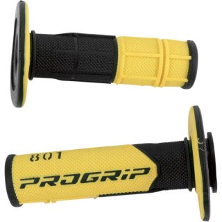 Progrip 801 Double Density Grips Griffe Griffgummis Lenkergriffe schwarz/gelb