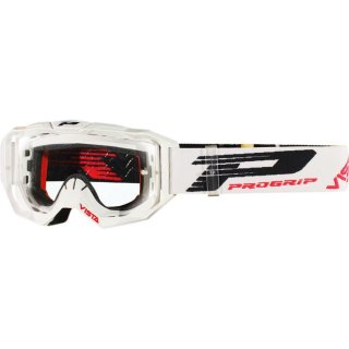 Progrip 3303 Vista Goggles Motocross Enduro Brille wei/schwarz