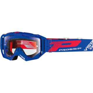 Progrip 3303 Vista Goggles Motocross Enduro Brille blau/rot