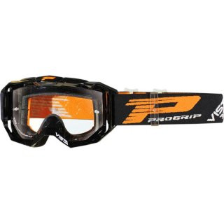 Progrip 3303 Vista Goggles Motocross Enduro Brille schwarz/orange