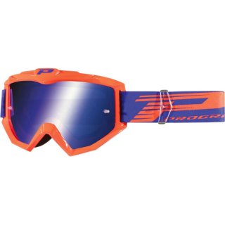 Progrip 3201 Multilayered Atzaki Goggles Motocross Enduro Brille neonorange/lila