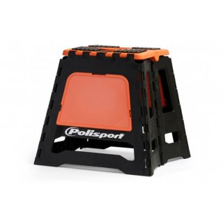 Polisport Motorradmontagebock Montagestnder klappbar fr Motocross Enduro 420mm schwarz/orange