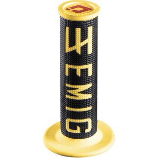 ODI EMIG V2 Lock-On Grips 2-Takt Griffe Griffgummis Lenkergriffe schwarz/gelb