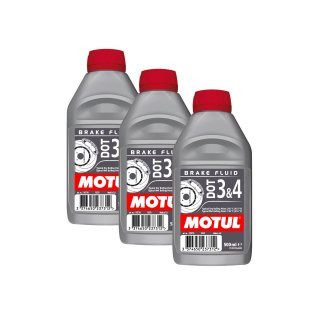 Motul Brake Fluid DOT 3 & 4 Bremsflssigkeit 3x500ml...