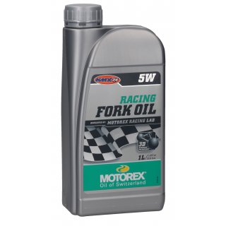 Motorex Racing Fork Oil Gabell 5W 1Liter Flasche
