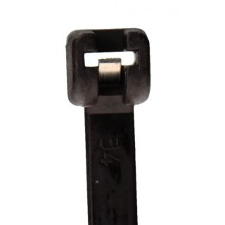 kmx24 Profi Kunststoff Kabelbinder mit Metallzunge 4,8x293mm schwarz 100Stck im Set