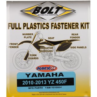 Bolt Schraubenkit Plastikteile passt an Yamaha YZF 450 10-13