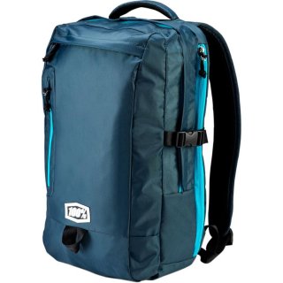 100% Transit Charcoal Backpack Motorrad Rucksack Freizeitrucksack blau