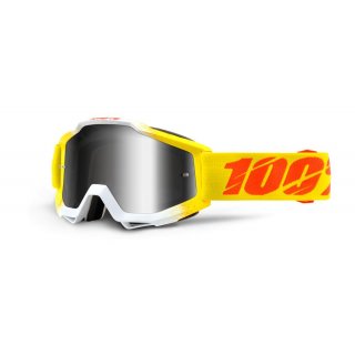 100% Accuri Zest Goggles Motocross Enduro Brille gelb/orange