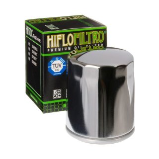 Hiflo lfilter HF 170 Chrom passt an Harley Davidson 1340 70-98 XL XLH XR