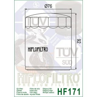 Hiflo lfilter HF 171 passt an Buell M2 S1 S3 X1 Harlex Davidson