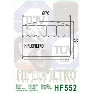 Hiflo lfilter HF 552 passt an Benelli Moto Guzzi California Daytona Mille