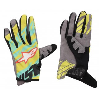 ALPINESTARS Racer Gloves Handschuhe Eli Tomec 15 limette/trkis/schwarz L