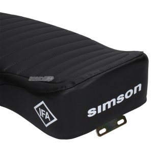 kmx24 Sitzbank strukturiert passt an Simson S50 S51 S70 Logo Simson schwarz