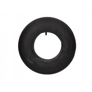 Deli Tire Reifen+Schlauch 4.80/4.00-8 (400x100) S-379 6PR Rillen Profil Ventil TR13