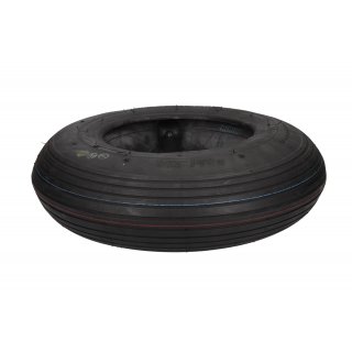 Deli Tire Reifen+Schlauch 4.80/4.00-8 (400x100) S-379 4PR Rillen Profil Ventil TR13