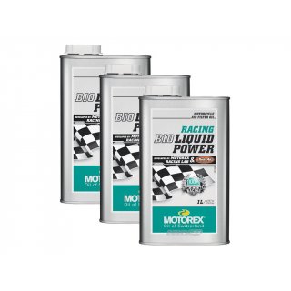 Motorex Racing Bio Liquid Power Luftfilterl 3x1Liter Dose