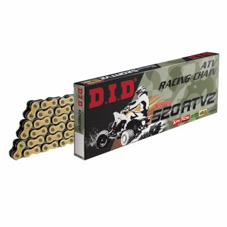 DID 520 ATV2 G&B Motorrad Quad ATV Kettenglied gold/schwarz offen