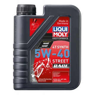 Liqui Moly Motorbike 4T Synth 5W-40 Street Race Viertakt Motorl 1Liter