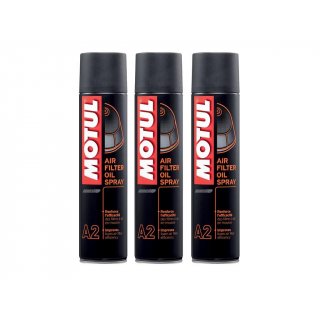 Motul MC Care&trade; A2 Air Filter Oil Spray Luftfilterspray 3x400ml Sprayflasche