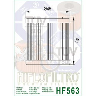 Hiflo lfilter HF563 passt an Husqvarna TC 250 08 TE TXC 250 08-09 SM