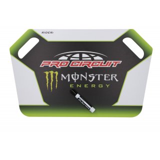 Pro Circuit Monster Energy Pit Board Anzeigetafel Boxenschild + Marker