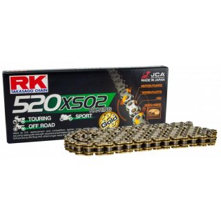 RK 520 XSO2 X-Ring Motorrad Kettenglied in gold
