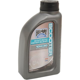 Bel-Ray Scooter Synthetic Ester Blend 4T Engine Oil 10W30 1Liter Flasche