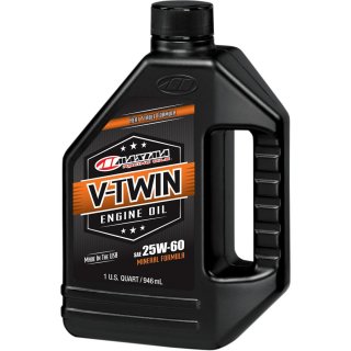 Maxima V-TWIN Mineral Engine Oil 25W60 Motorl 946ml Flasche
