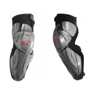 Alpinestars Bionic SX Knee Protector Knieschtzer Knieprotektoren grau/rot