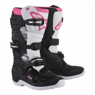 Alpinestars Stella Tech 3 Damen Motocross Enduro Stiefel schwarz/wei/pink