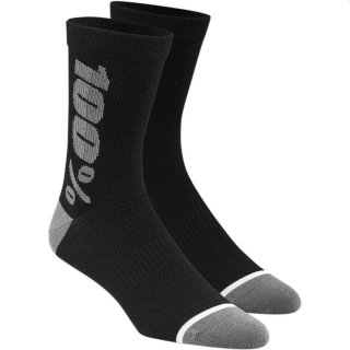 100% Rythym Merino Wool Performance Socks Strmpfe Socken schwarz/grau