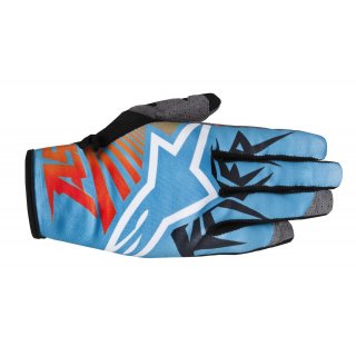 Alpinestars Racer Braap Handschuh blau/orange/rot