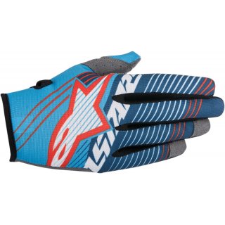 Alpinestars Radar Tracker Gloves Handschuhe cyan/wei/dunkelblau