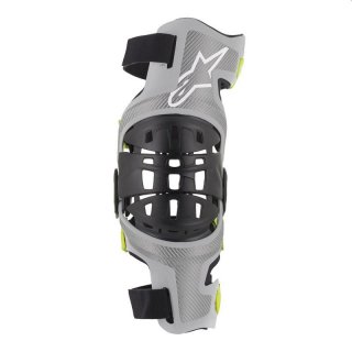 Alpinestars Bionic-7 Knee Brace Set Knieschtzer Knieprotektoren grau/neongelb
