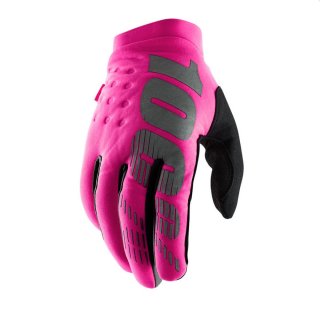 100% Womens Brisker Gloves Damen Motocross MX Enduro Handschuhe neon pink/black