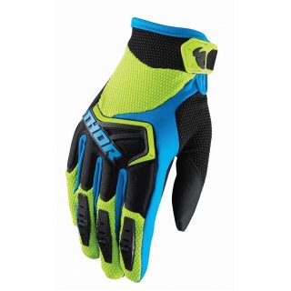 Thor Youth Spectrum Gloves Kinder Motocross Handschuhe green/black/blue