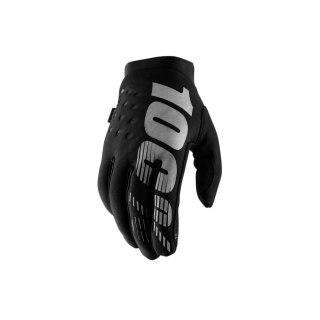 100% Brisker Gloves Motocross MX Enduro Handschuhe black/grey