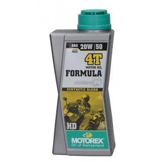 Motorex Formula 4T HD 20W/50 synthetisches Viertakt Motorenl 1Liter Flasche