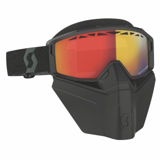 Scott Brille Primal Goggle Safari Facemask LS schwarz - orange verspiegelt