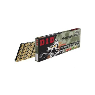 DID 520 ATV2 G&B Motorrad Quad ATV Kette gold offen + Nietschloss